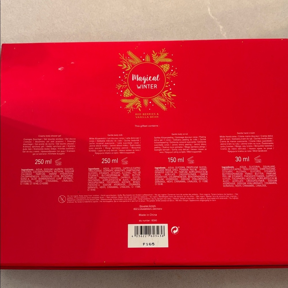 Magical Winter Bath & Body Set - Red and Gold - Picture 3 of 3